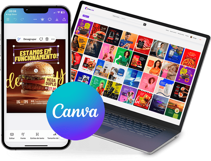 Notebook com Canva